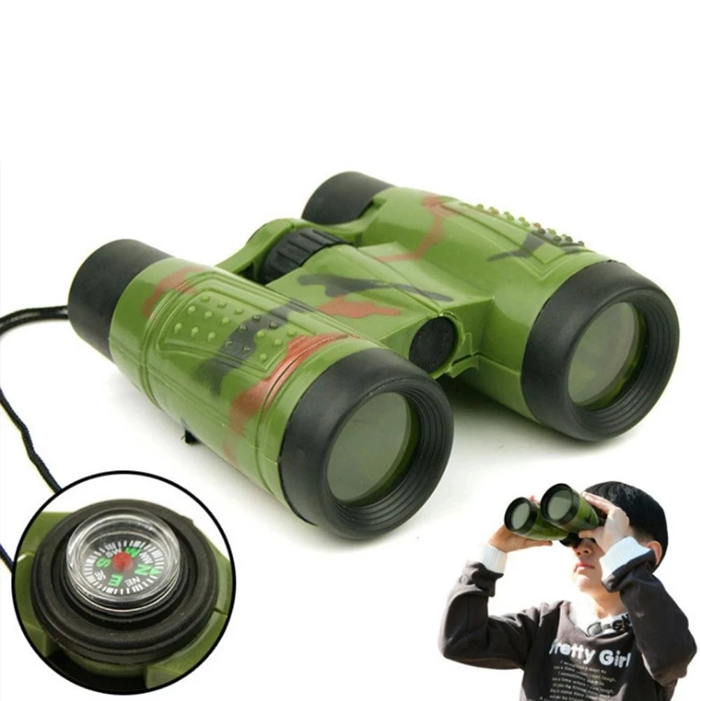 6x30 Binoculars Children Binoculars Eyepiece Telescope Simulation CS Folding Outdoor Hunting Field Survival Telescope Toy