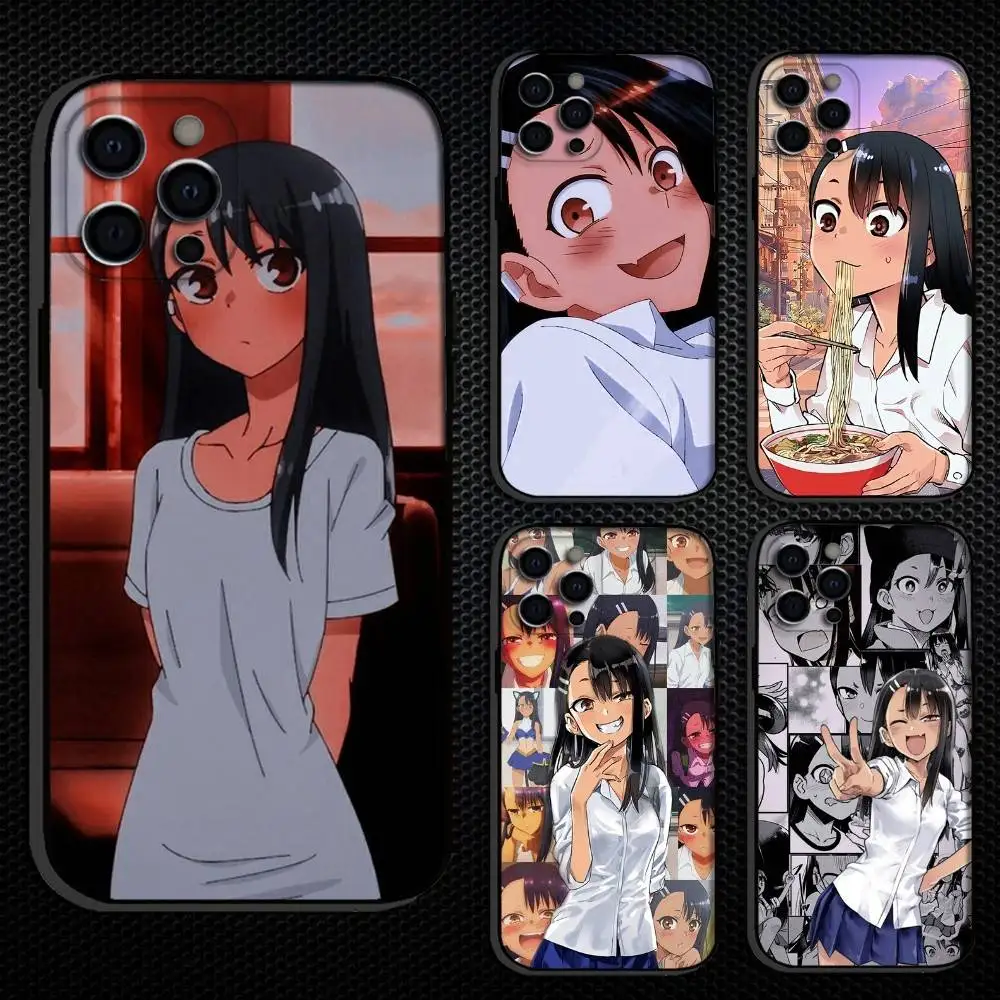 

N-Nagatoro San Anime Aesthetic Phone Case For iPhone 16,15,14,13,12,11 Plus,Pro Max, Others Soft Black Cover