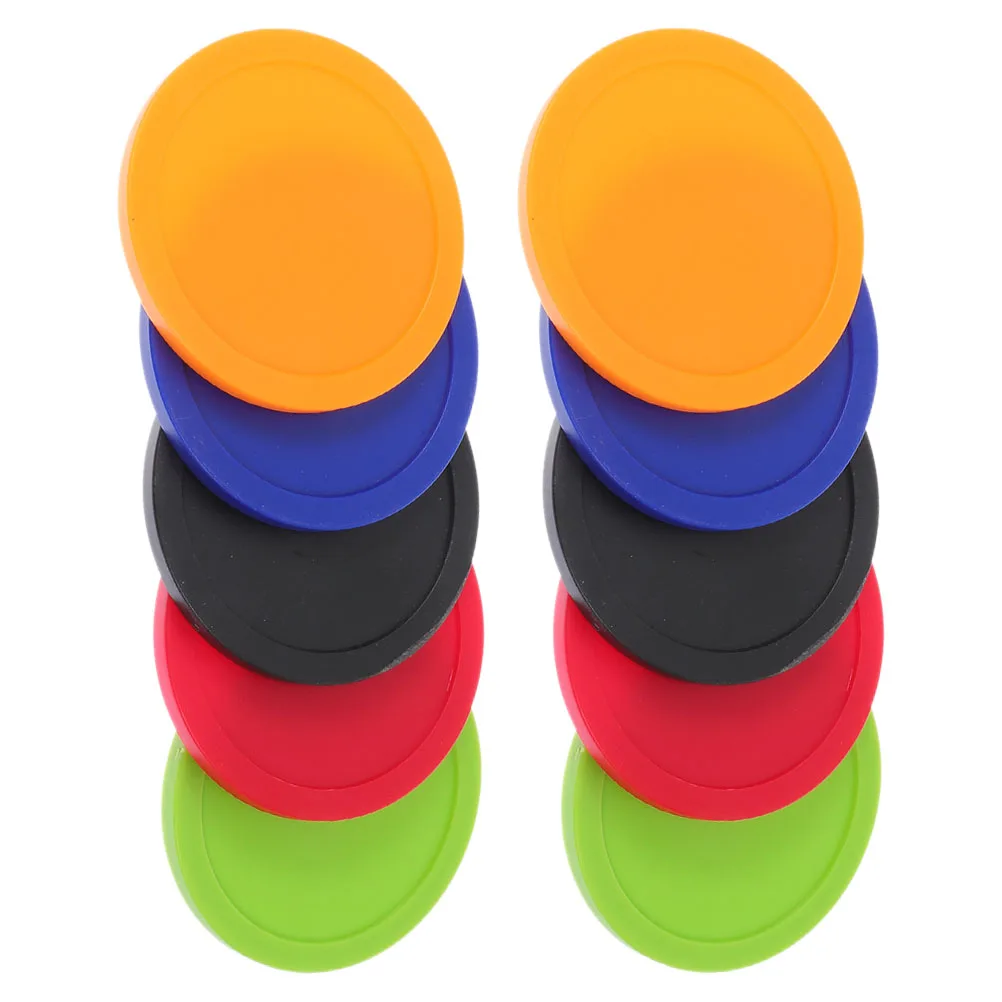 

10Pcs Air Hockey Pucks 64mm Plastic Accessories Smooth Gameplay Home Bar Game Room Entertainment Table Hockey Pucks