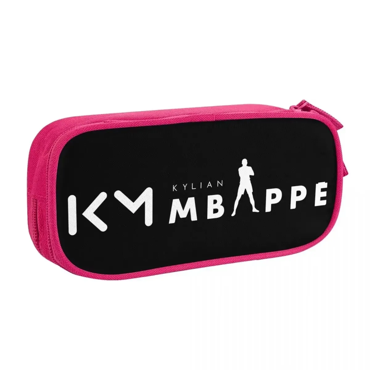 

KM Mbappe Soccer Pencil Case Football Pencil Pouch Pen Holder for Girls Boys Large Storage Bags Student School Zipper Stationery