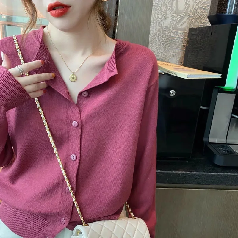 2024 New O-Neck Temperament Small Fragrant Wind Women Loose Sweater Sweater All Sweater Coat Special Offer Cardigan Sweaters