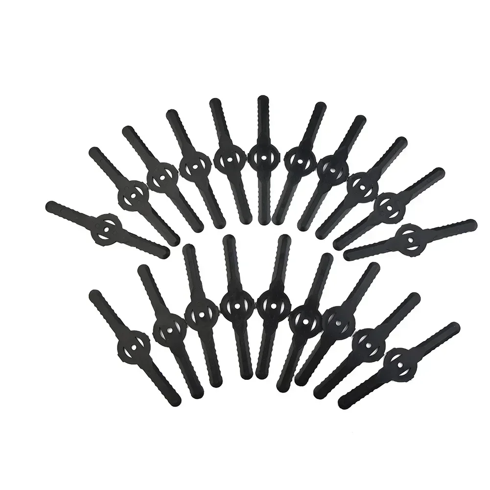 Lame da taglio in plastica da 20 pezzi per tagliaerba elettrico a batteria, strumento per decespugliatore, lame per tagliaerba, strumento da giardino di ricambio