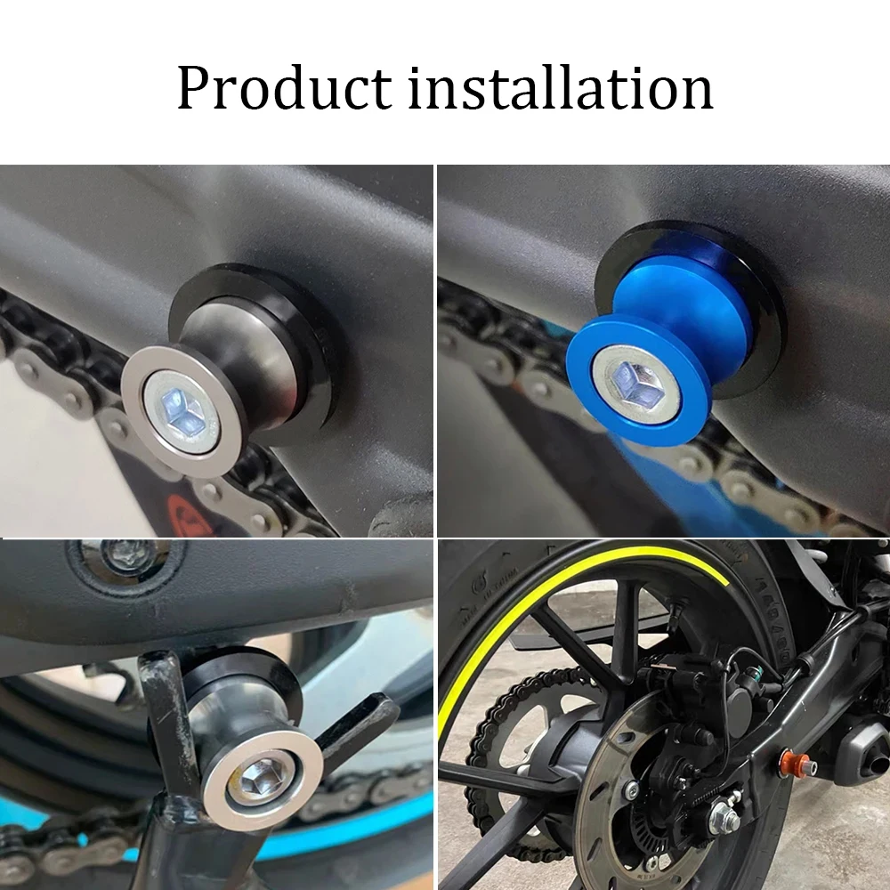 FOR CFMOTO CF MOTO 675SRR 675 SR-R 675 SRR 675 2024 2025 Motorcycles Accessories 10MM Swingarm Spools Rear Stand Screws Sliders
