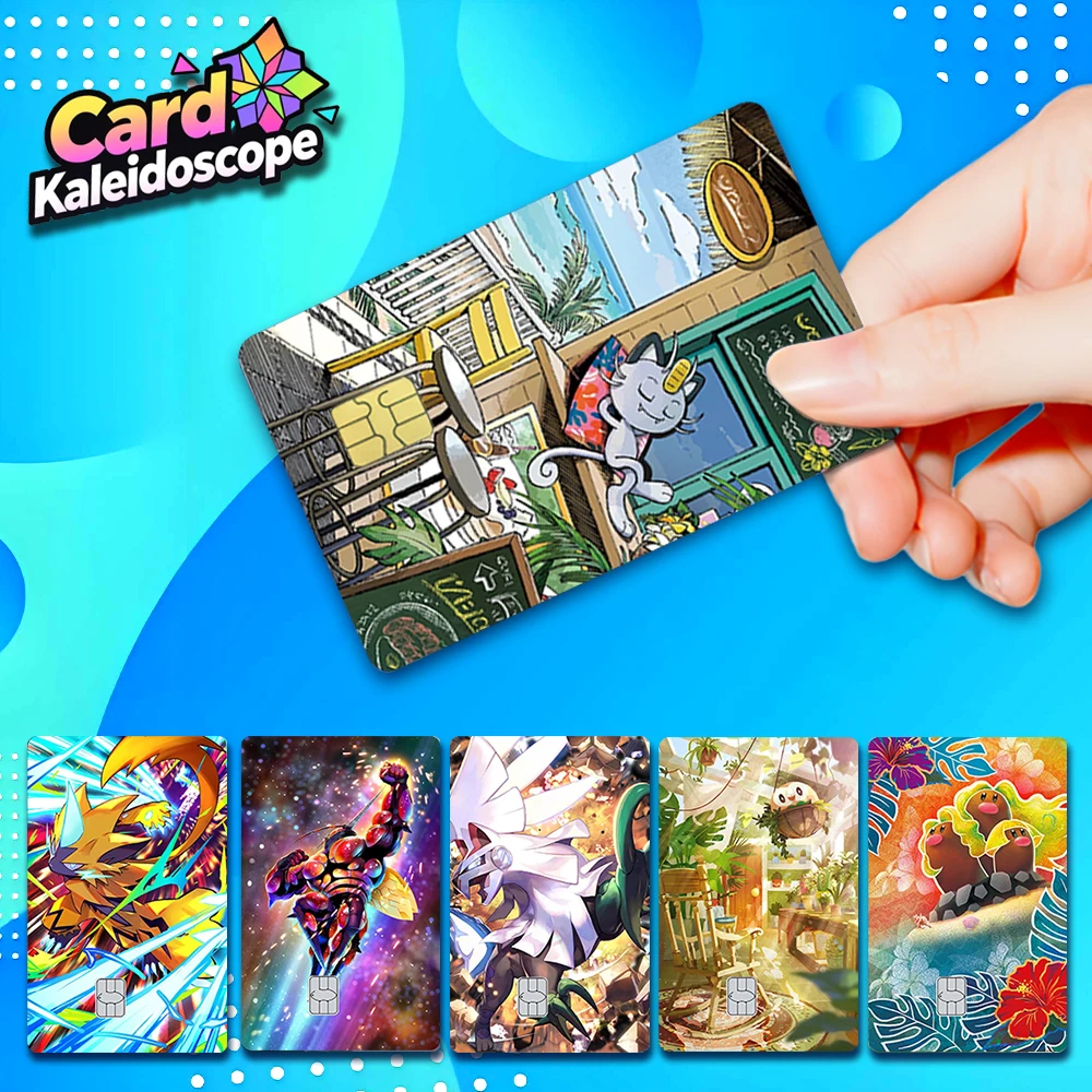 

【S10】 Иллюстрация карточки PTCG Pocket Card ‌ Серия наклеек-скинов для кредитных карт с изображением покемонов для VISA, JCB и других IC-карт