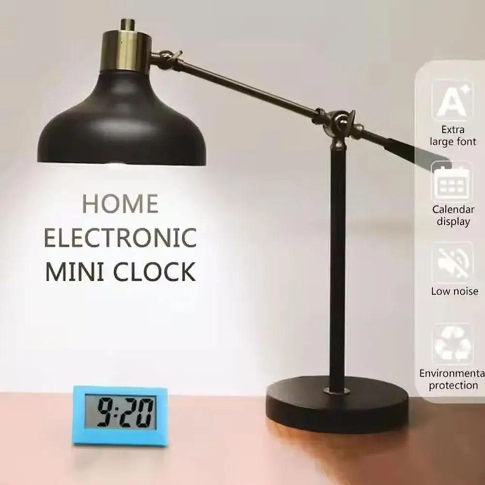 LED منبه رقمي على مدار الساعة الخلفية غفوة البيانات الوقت التقويم سطح المكتب متعددة الوظائف الخلفية الإلكترونية ساعة الطاولة