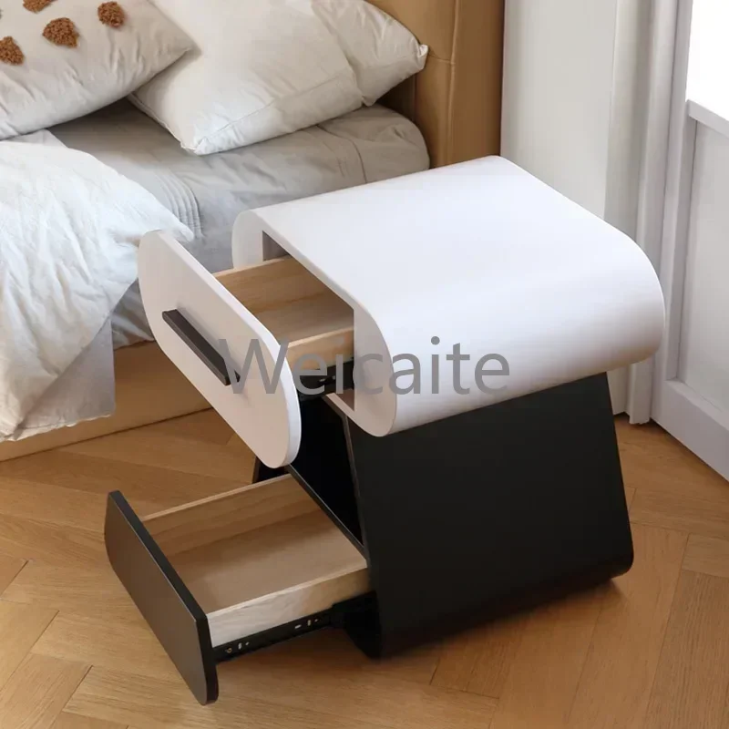 

Modern Nordic Nightstand Minimalist Bedside Storage Living Room Nightstands Corner Cabinet Furniture for Bedroom