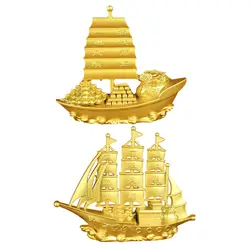 Sailing Boat Decor Collectible Anniversary Gift Sailing Ship Model Feng Shui Decor for Cafe Entrance Bedroom Bookshelf Tabletop