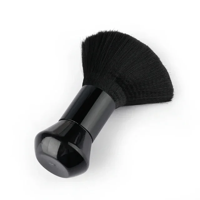 Friseur-Softbürste Schwarz, Friseur-Nackenbürste, Haarreinigungsbürste, Haarschneidebürste, Bartbürste, Styling-Kamm-Set