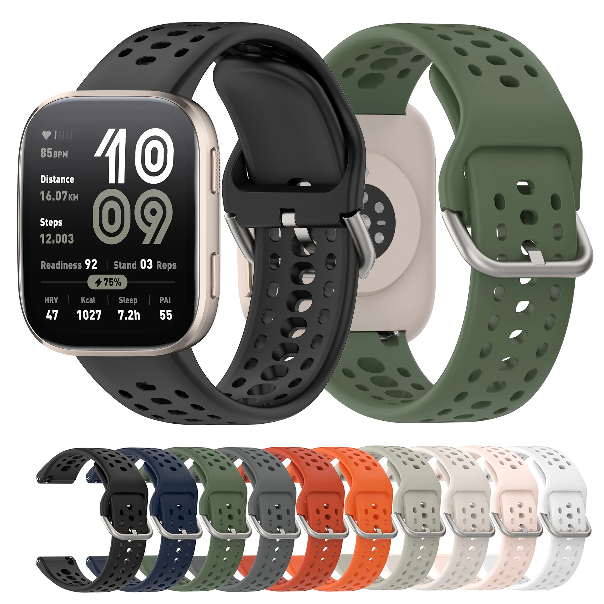 

Silicone Strap For Huami Amazfit Bip 6 Bracelet Correa Breathable Watchband for Amazfit Bip6 Smartwatch Band