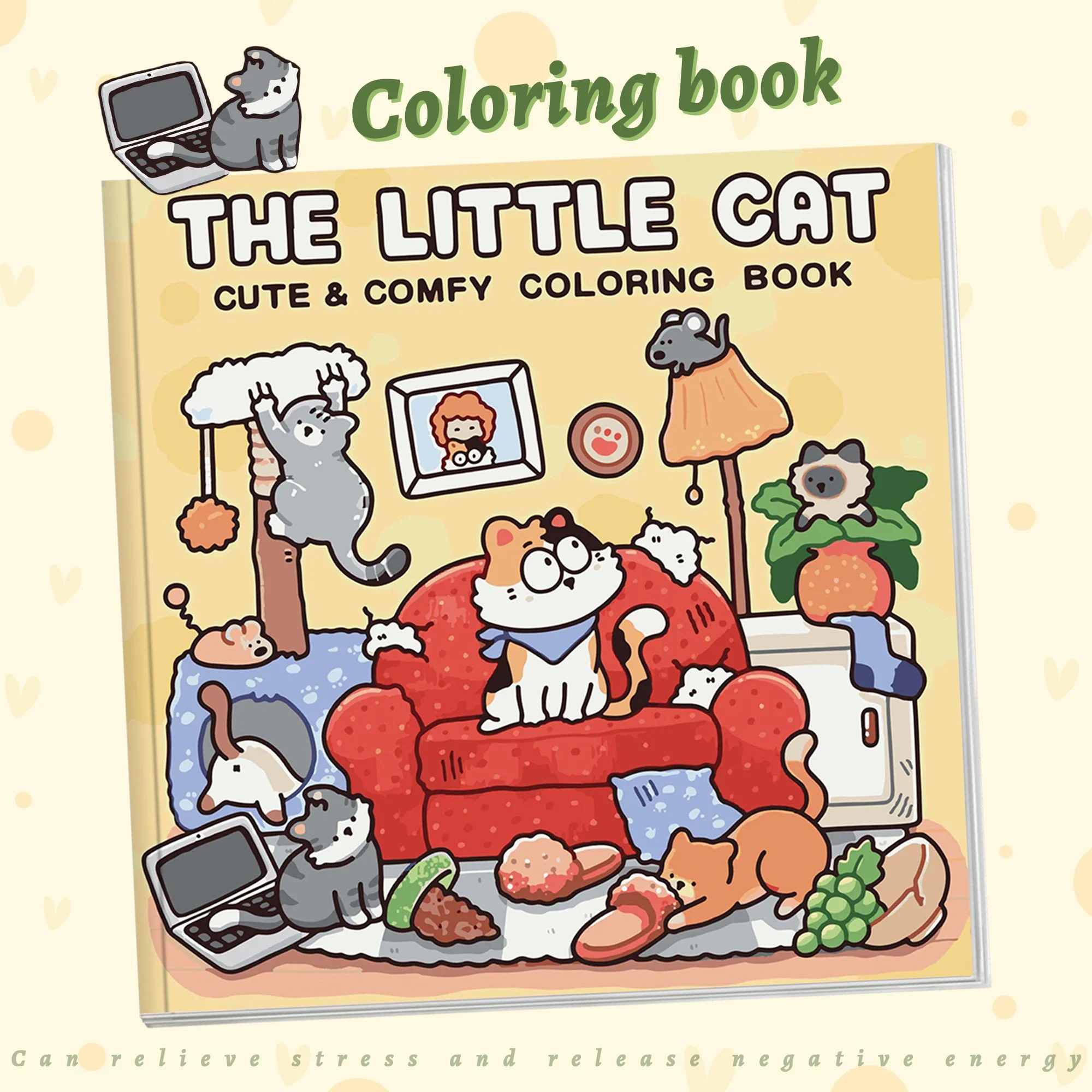 Libro para colorear de tierra de fantasía, libro para colorear cómodo, juguete artístico adecuado para amantes del arte para adultos, maravilloso regalo de Navidad