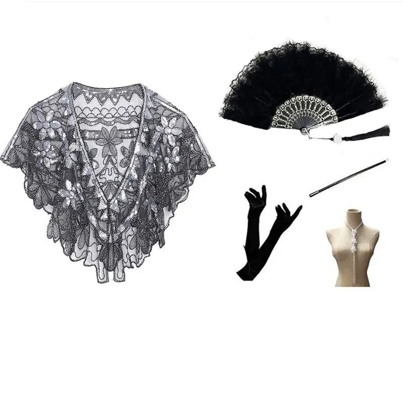 

ort Вечернее платье с блестками и плечами, верхняя одежда Ele Lady's Faionable 920s Sle KTV Костюм Другое Материал 00%