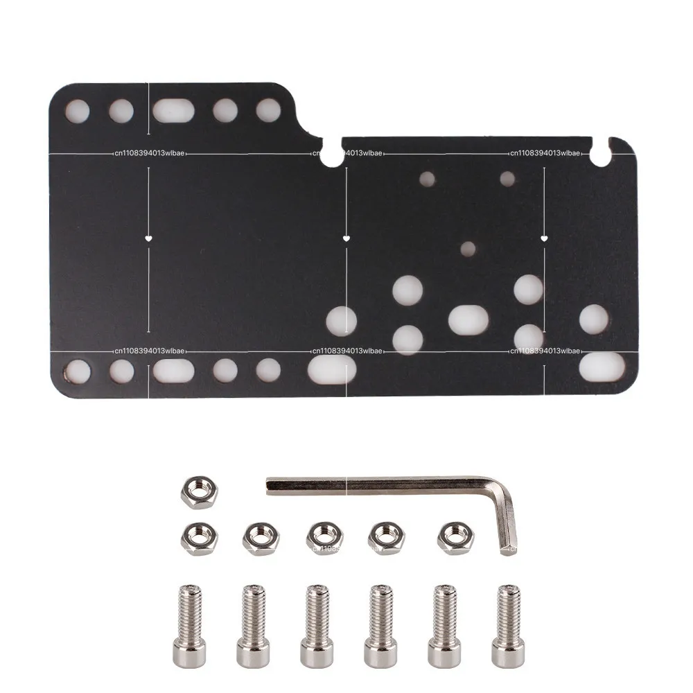 Racing Game Simulator Handbrake Gear Adapter Plate Desktop Bracket Folding Rack Seat Accessories Metal Conversion Plate