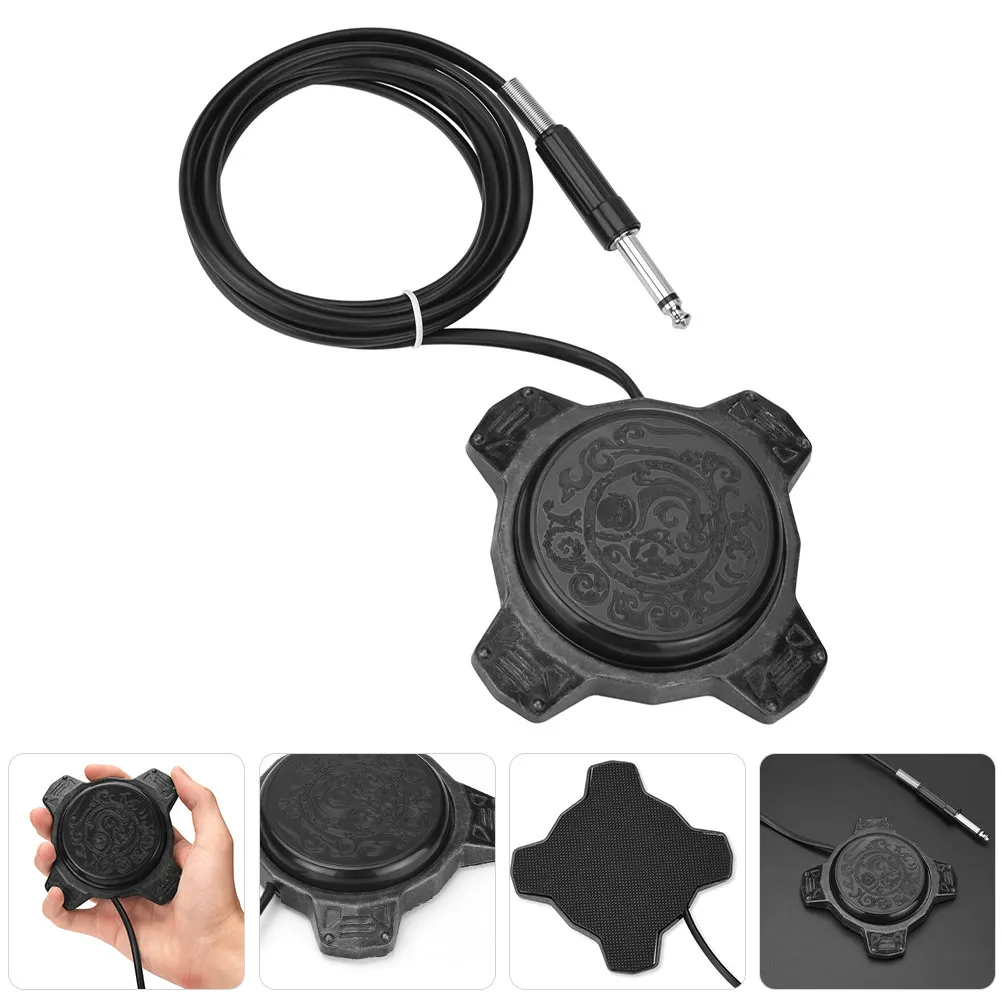 

Elastic Tattoos Pedal Solid Aluminium Alloy Footswitch Power Plug Cord Control Tool Professional Tattoos Foot Pedal