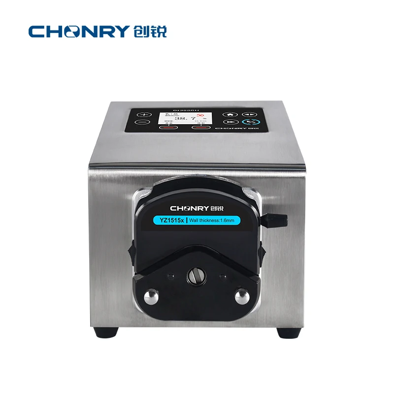 CHONRY OI302RH Industrial Stainless Steel Peristaltic Pump High Protection IP65 Multi Channel Liquid Transfer