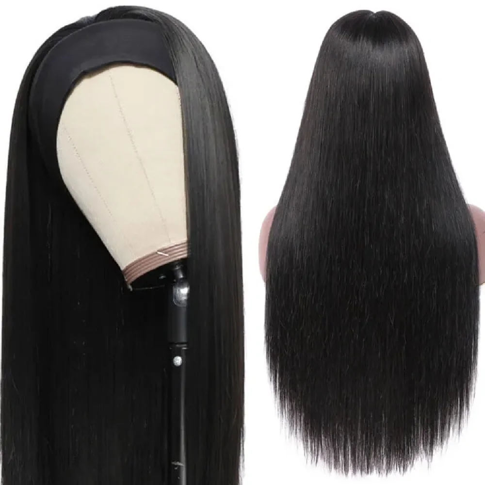 Perruques sans colle cheveux humains pré plumés pré coupé 7x5 perruques droites perruques de cheveux humains cheveux humains 180% densité perruques pour les femmes 20 pouces