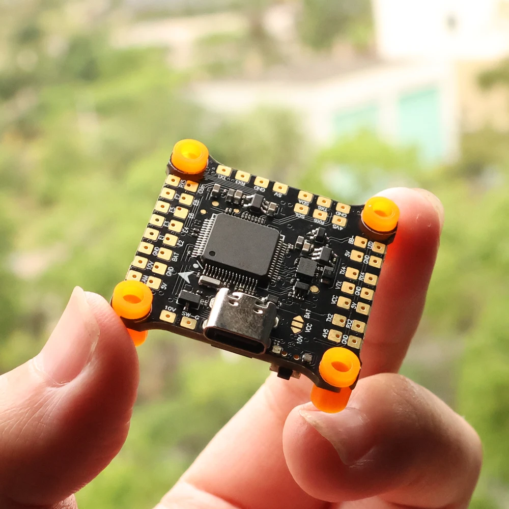 DPHAKRC 50AF4 V2 Fly Tower Suporte para Lipo 2-6S com LED Programável Externo RX2 Compatível com SBUS para FPV de Médio a Grande Porte