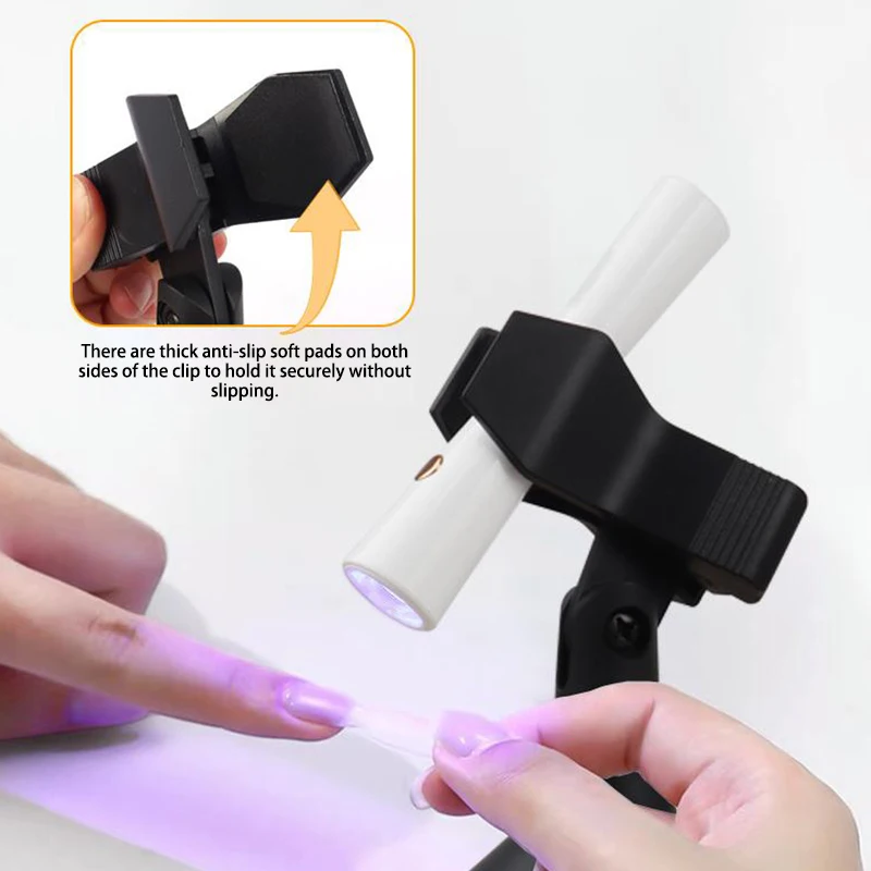 Einz eilige Lampe Nagel trockner halter Licht lampe faltbarer Ständer für Nail Art UV-Gel politur LED-Härtung maschine Halterung Maniküre-Werkzeug