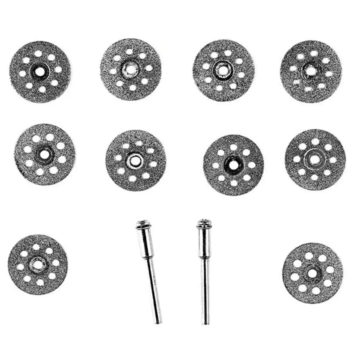 Whetstone Cutting Wheel Set for Rotary Tools - 20pcs 20mm Blades with 4 Rods Flathead Screwdriver