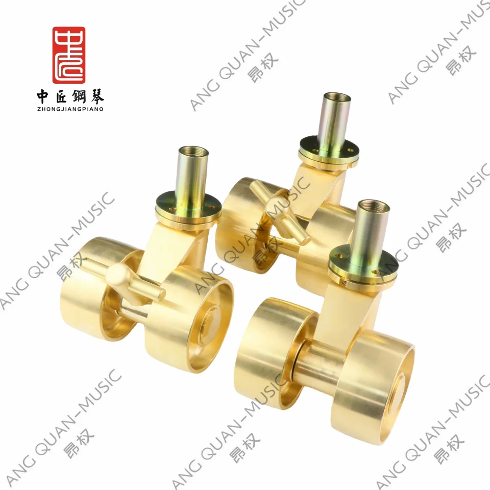 High quality Zhong jiang piano tuning tool accessories nine-ruler piano casters pure copper material