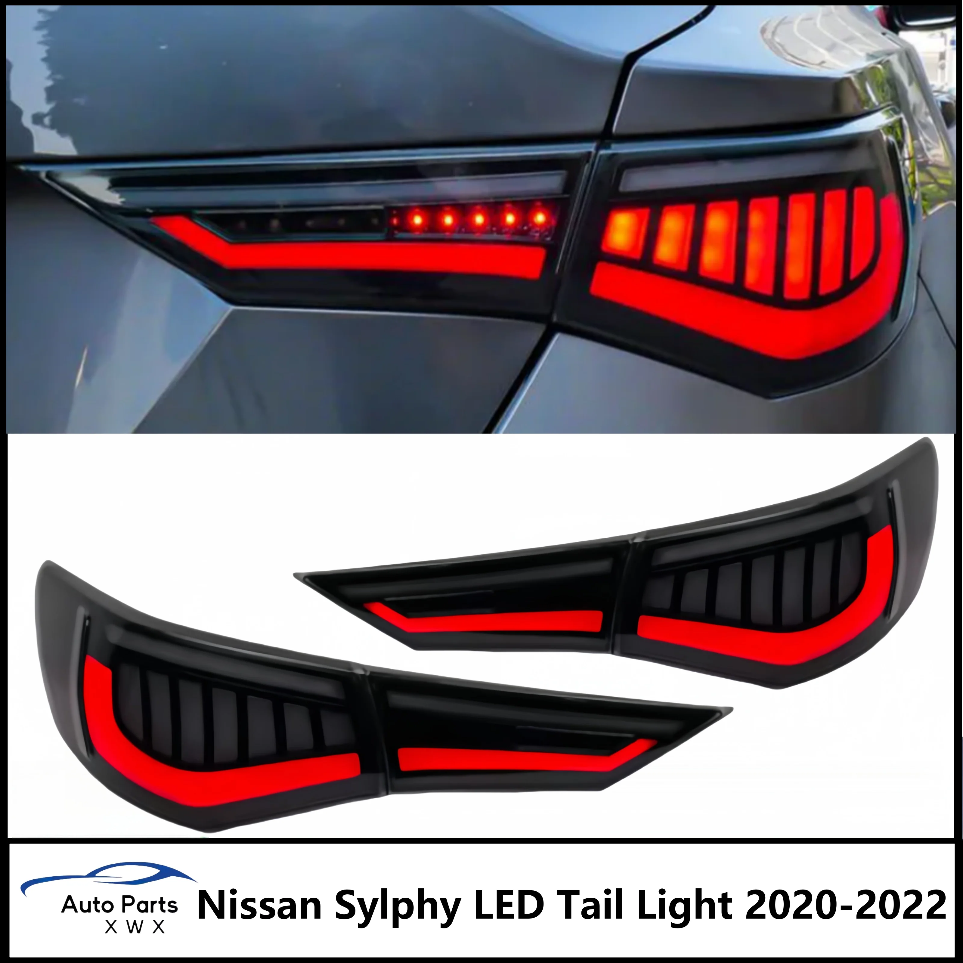 Car Styling Taillights for Nissan Sylphy LED Tail Light 2020-2022 Sentra Tail Lamp DRL Rear Turn Signal Automotive Accessories