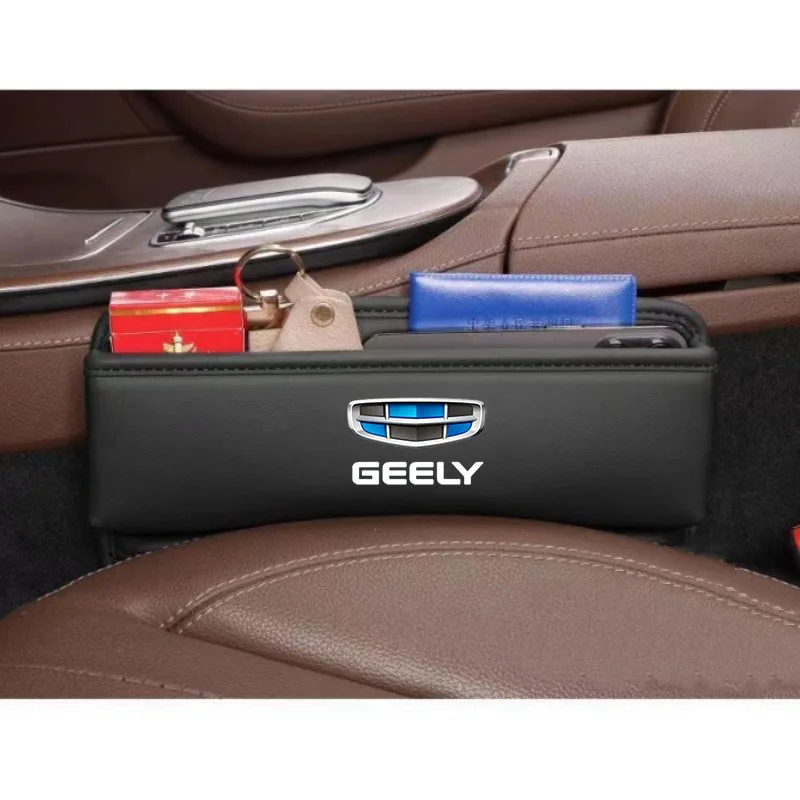 

Car Seat Organizer Leather Crevice Storage Box Car Accessories for GEELY GC6 GC9 EMGRAND EC7 EC8 CK ATLAS CK2 CK3 GT