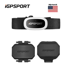 iGPSPORT HR50 Chest Heart Rate Monitor M80 Bike Mount Cadence Sensor Speed Sensor Running Sport Bluetooth ANT+