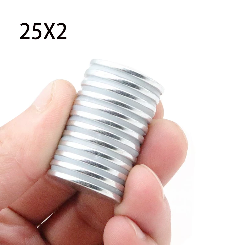 2/5/10/15 Pcs 25x2 NdFeB N52 Neodymium Magnet Super Powerful Small Round Permanent Disc Magnetic imanes 25*2mm