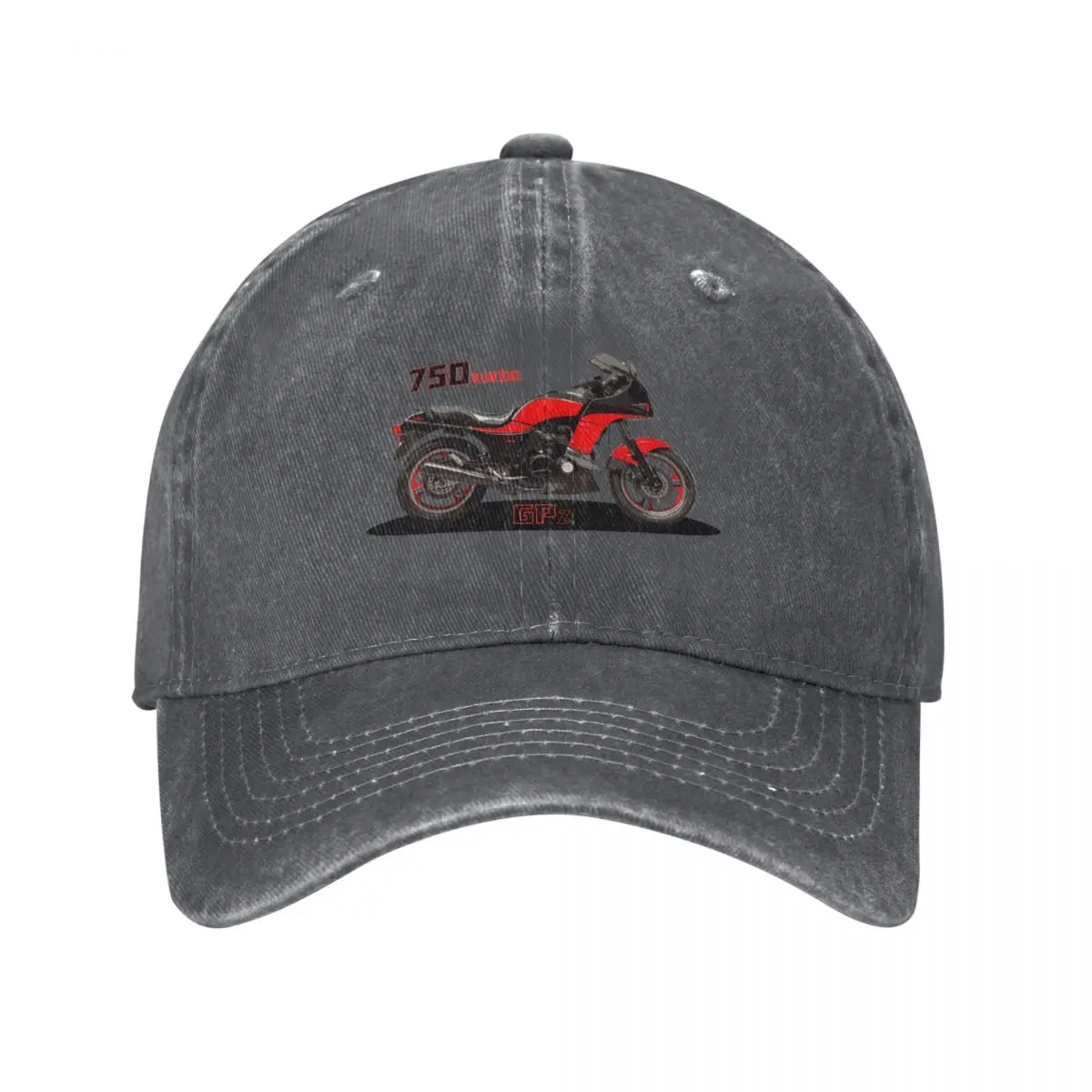 GPZ 750 Turbo side custom made illustration design Baseball Cap Hood Luxury Brand Hats For Men Women's