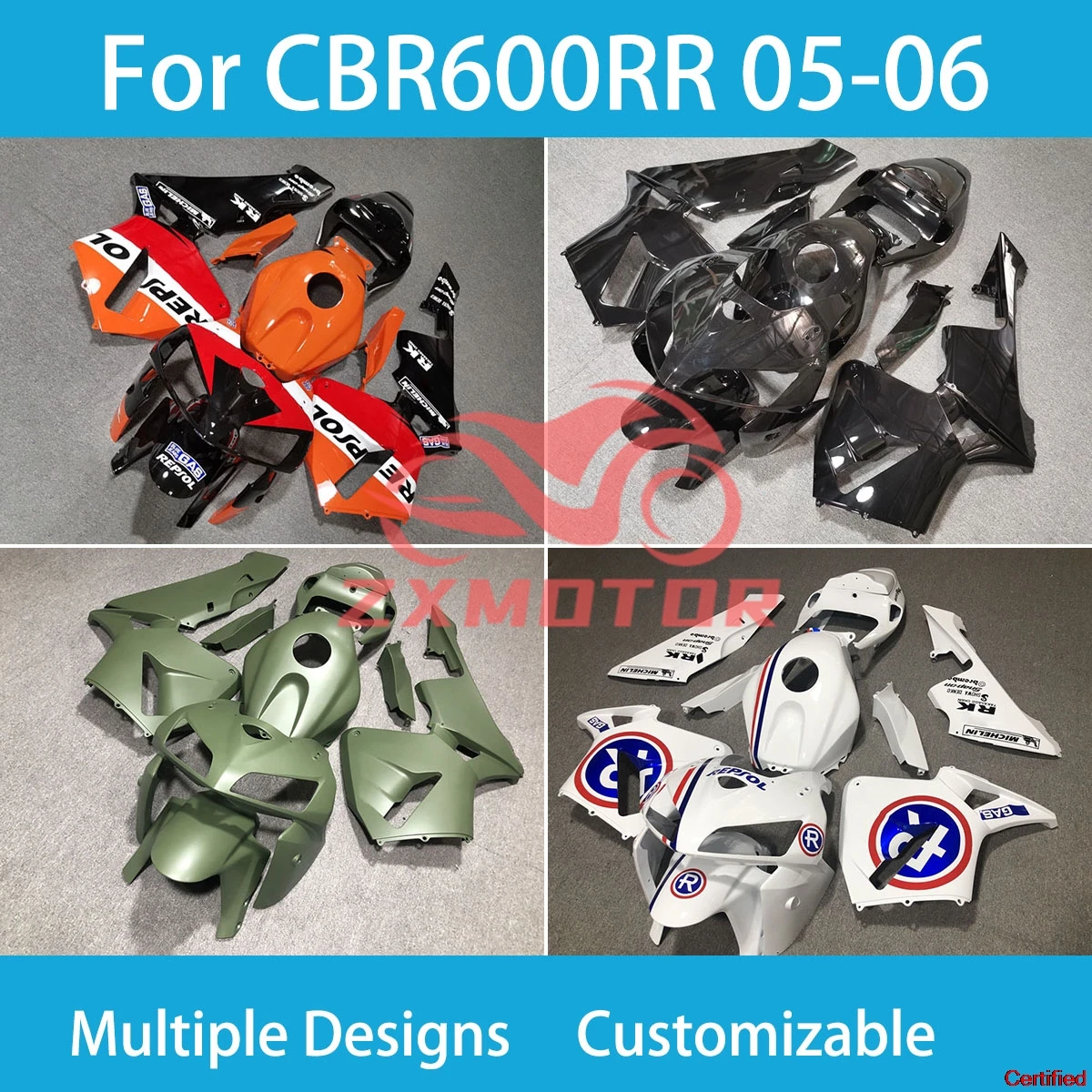 

Для Honda CBR600RR 05 06, комплект обтекателей для литья под давлением CBR600RR 2005 2006, обтекатели для мотоцикла ZXMT, обтекатели для восстановления капота