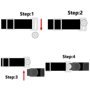 Schwarzes Hemdstillgürtel für Männer Frauen halten geklebtes Hemd in verstellbaren elastischen nicht rutschfesten Hemdhemd-Hemd-Gurtgürtel, nicht rutschfest Hauptverkaufs -Suspendor -Shirt - №6