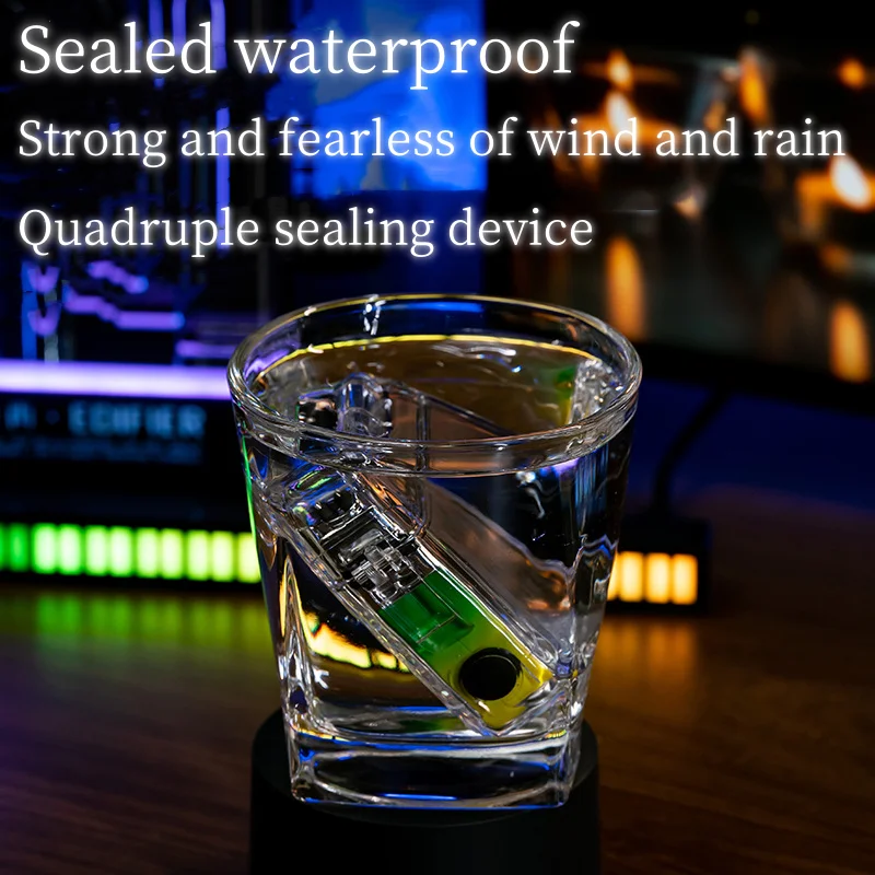 New waterproof and windproof portable watch lighter Type-C plasma rechargeable outdoor cigarette lighter cigarette accessories