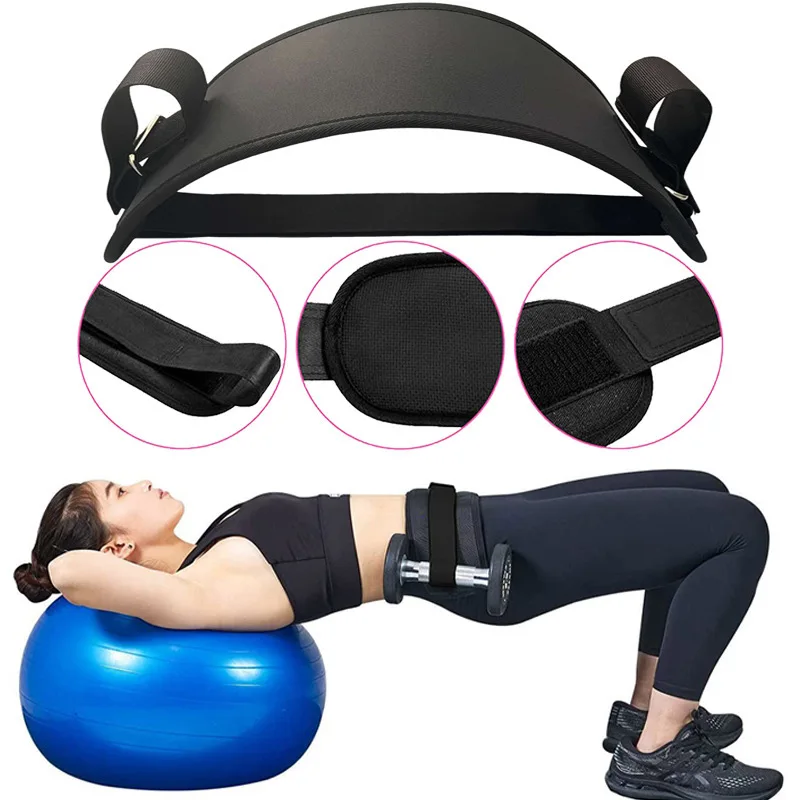 Hip Thrust Belt for Effective Glute Bridge, Squat, Lunge, and Dip Exercises,Enhances Booty Workout with Dumbbells,Kettlebells