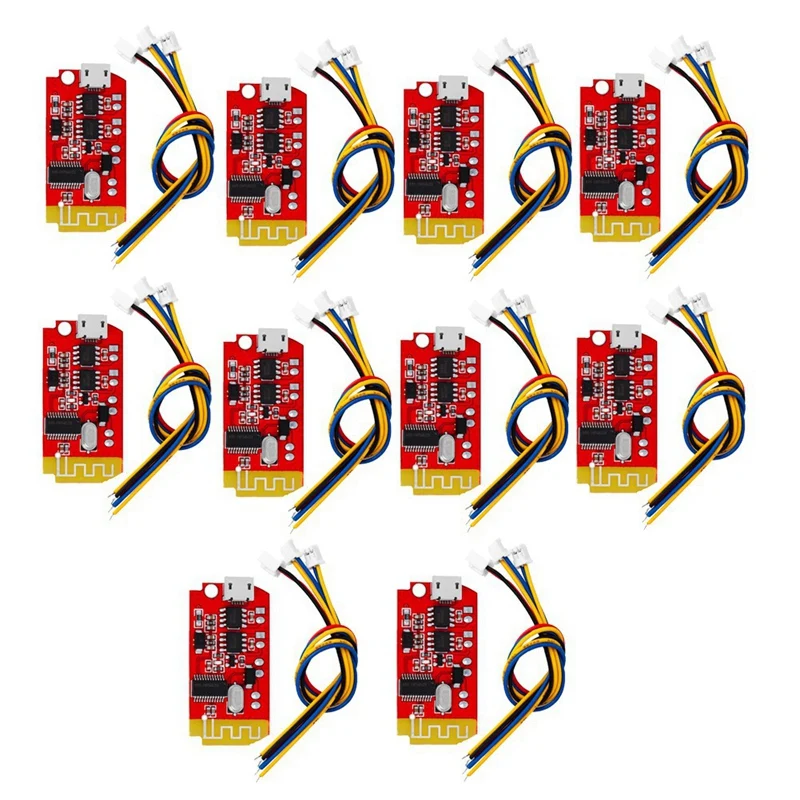 

10PCS CT14 Stereo Bluetooth 4.2 Power Amplifier Board Module 3.7V 5V 5W+5W With Charging Port For Refitting Sound Box-AU47