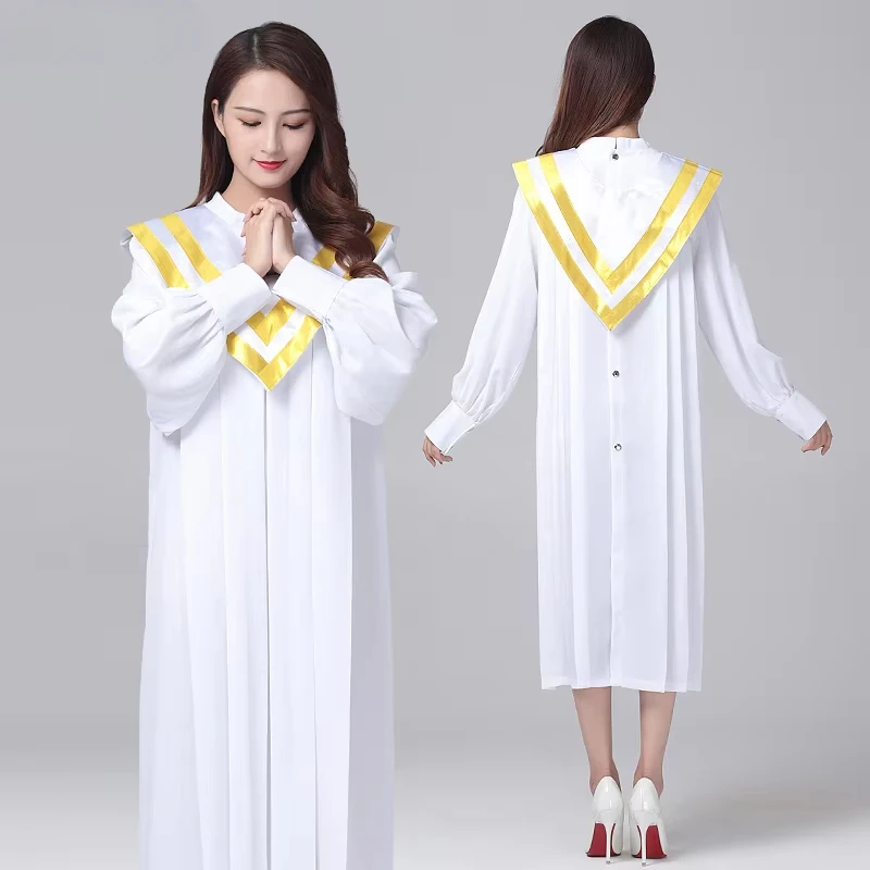 Hymn Clothing Christian Church Choir Dress Clothing Jesus Class Service Wear Wedding Hymn Holy Garments Nun Costume Christian