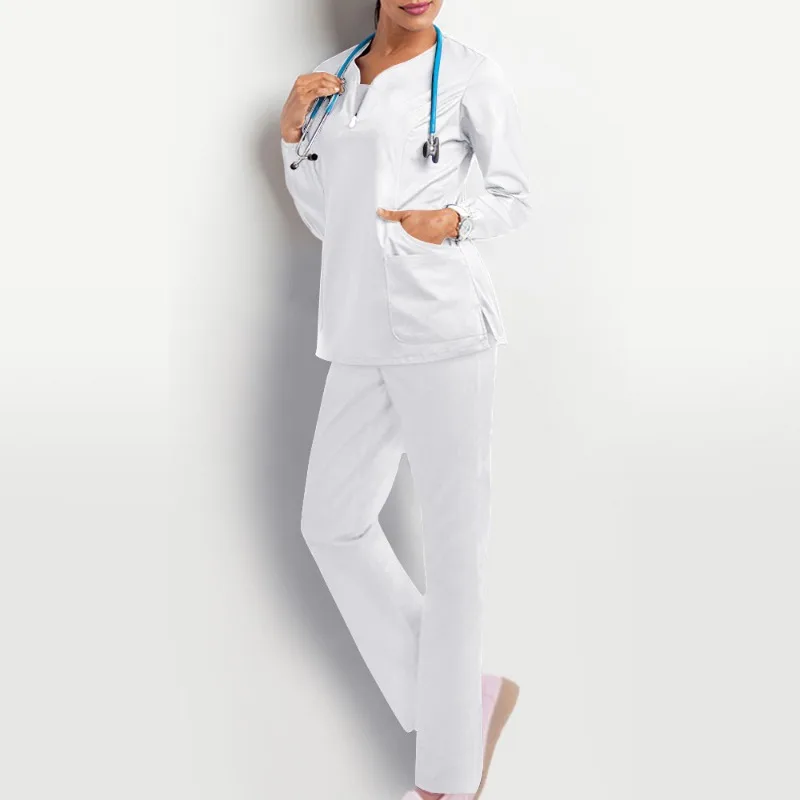 2026 Nurse Scrub Top Women Surgical Isolation Workwear Operating Room Medical Uniform New