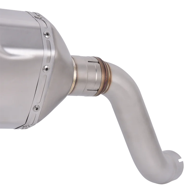 أنظمة عادم الدراجات النارية مع أنبوب الوصلة الوسطى الهروب من ألياف الكربون كاتم صوت سهل الارتداء لـ CF Moto 700MT MT 700 2025 2026 #2