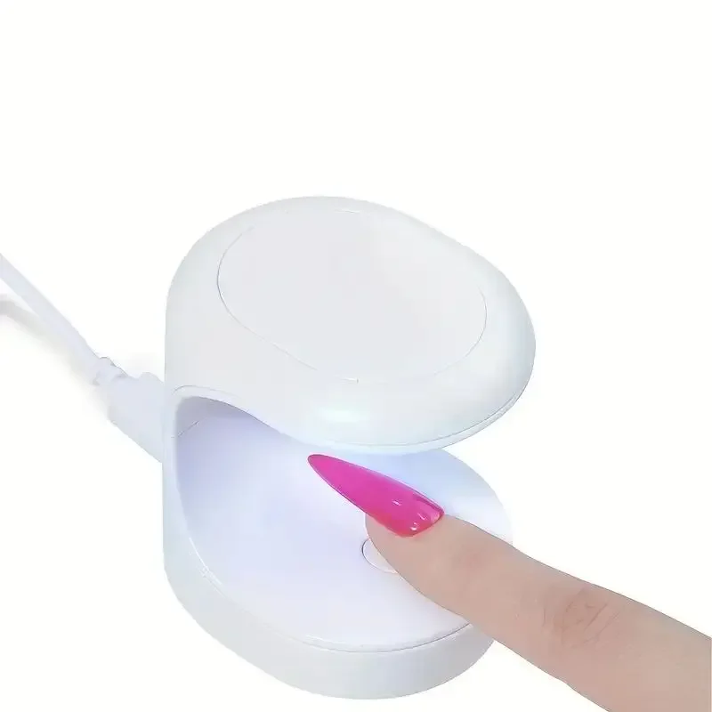 Lâmpada compacta para unhas UV-LED de 16 W - Secagem rápida e segura para unhas em gel - Ferramenta de manicure portátil para uso DIY e profissional