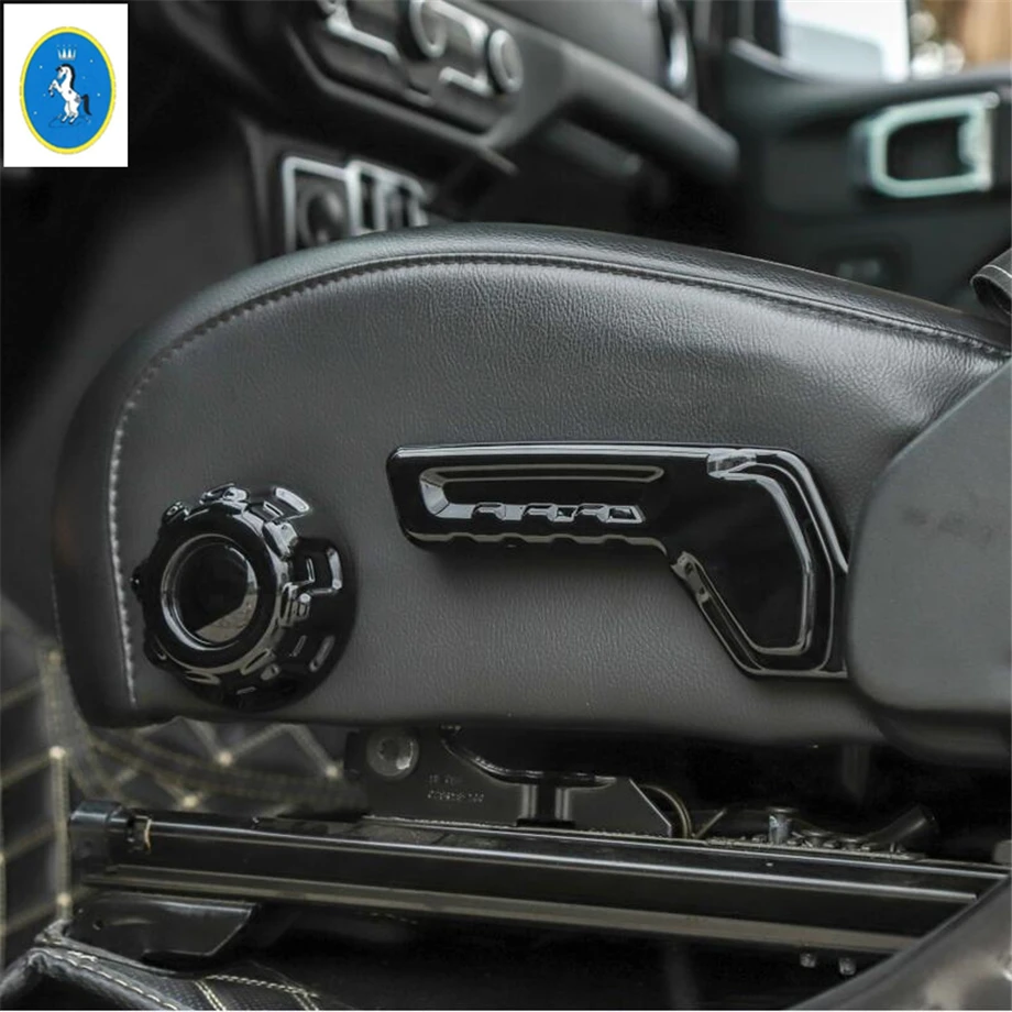 Seat Adjustment Memory Button Switch Control Frame Cover Trim Fit For Jeep Wrangler JL 2018 - 2022 Car Interior Decoration Parts