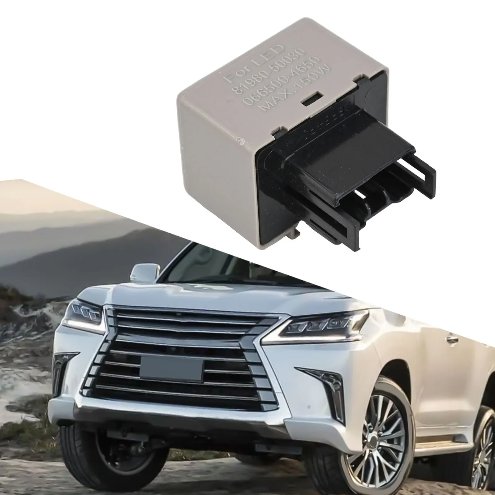 Relé de Flash para Carro 8198050030 Compatível com Corolla, Yaris, Toyota, Avensis, Corolla 1997-2010, Relé de 8 Pinos para Avensis