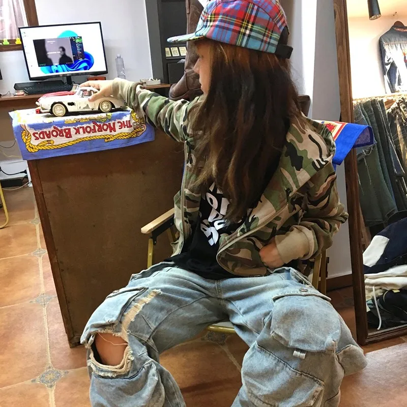 Karrram Japanse Y 2K Cropped Jack Vintage Harajuku Korte Jas 2000S Koreaanse Mode Camouflage Rits Capuchon Sweatshirt Grunge