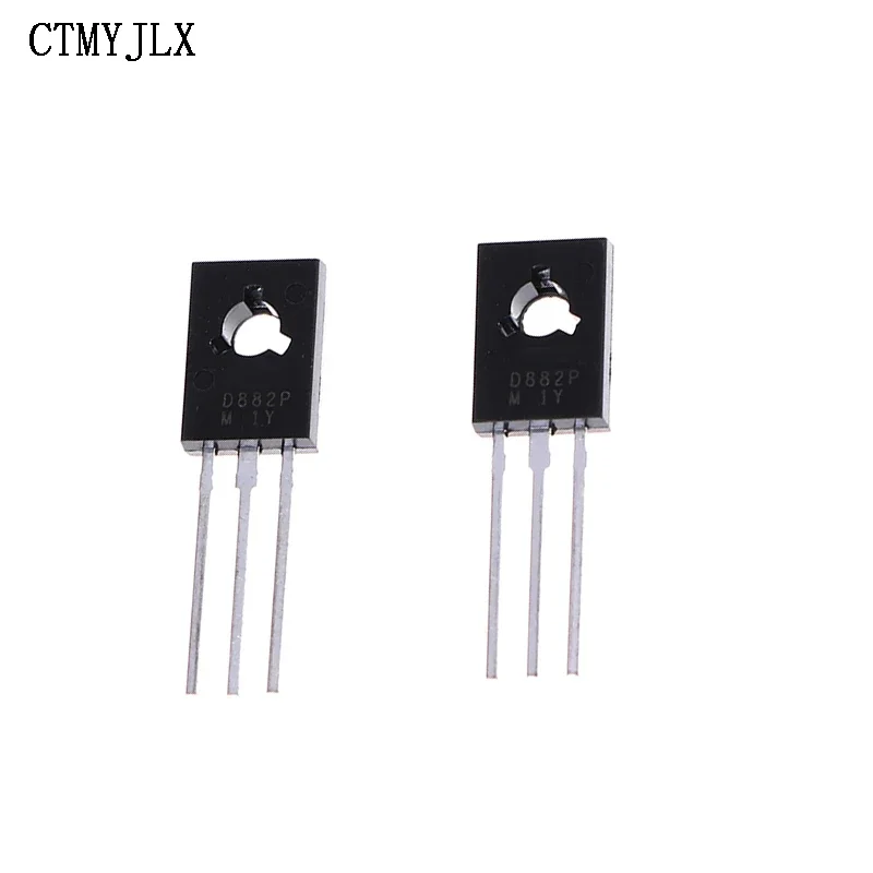 100 Pçs/lote Triodo Transistor D882 2SD882 3A/40V TO-126 NPN Power Triode Transistores DIY Kit Eletrônico