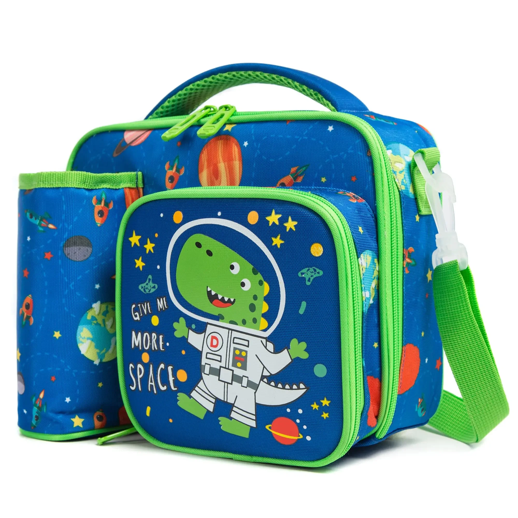 Gsequins Lunch Bag Kids Insulated Lunch Tote Bag for Boys and Girls with Adjustable Shoulder Strap and Durable Handle