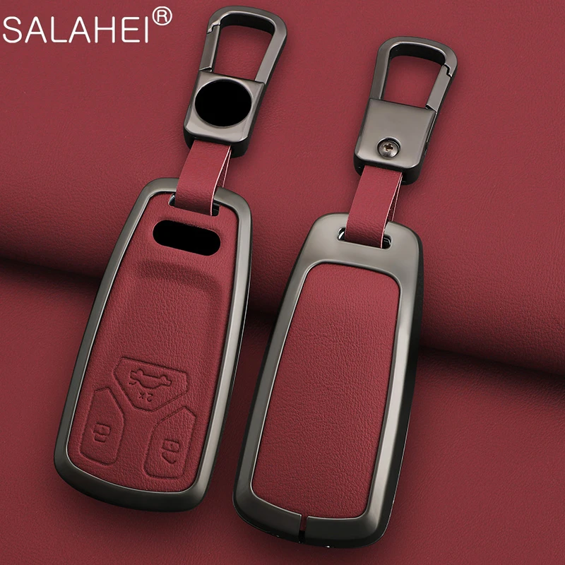 Car Key Case Cover Fob For Audi Q7 Quattro A8 Quattro A1 A3 8P A4 A5 A6 A7 S3 S4 S5 S7 S8 R8 Q2 Q3 Q5 Q8 TT RS3 RS6 TTRS Etron