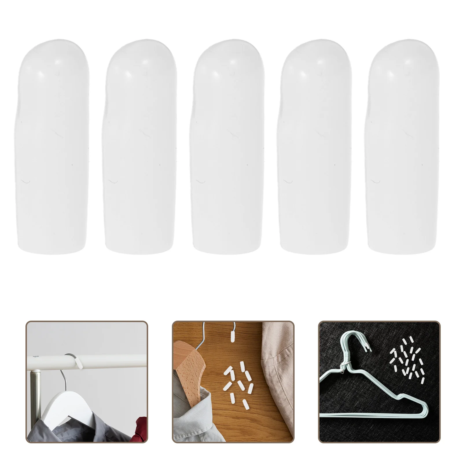 

500pcs Hanger Hook Protective Caps Rubber End Cap Screw Thread Protectors Wire Hook Tubing Cover For Metal Hangers 3Mm Thread