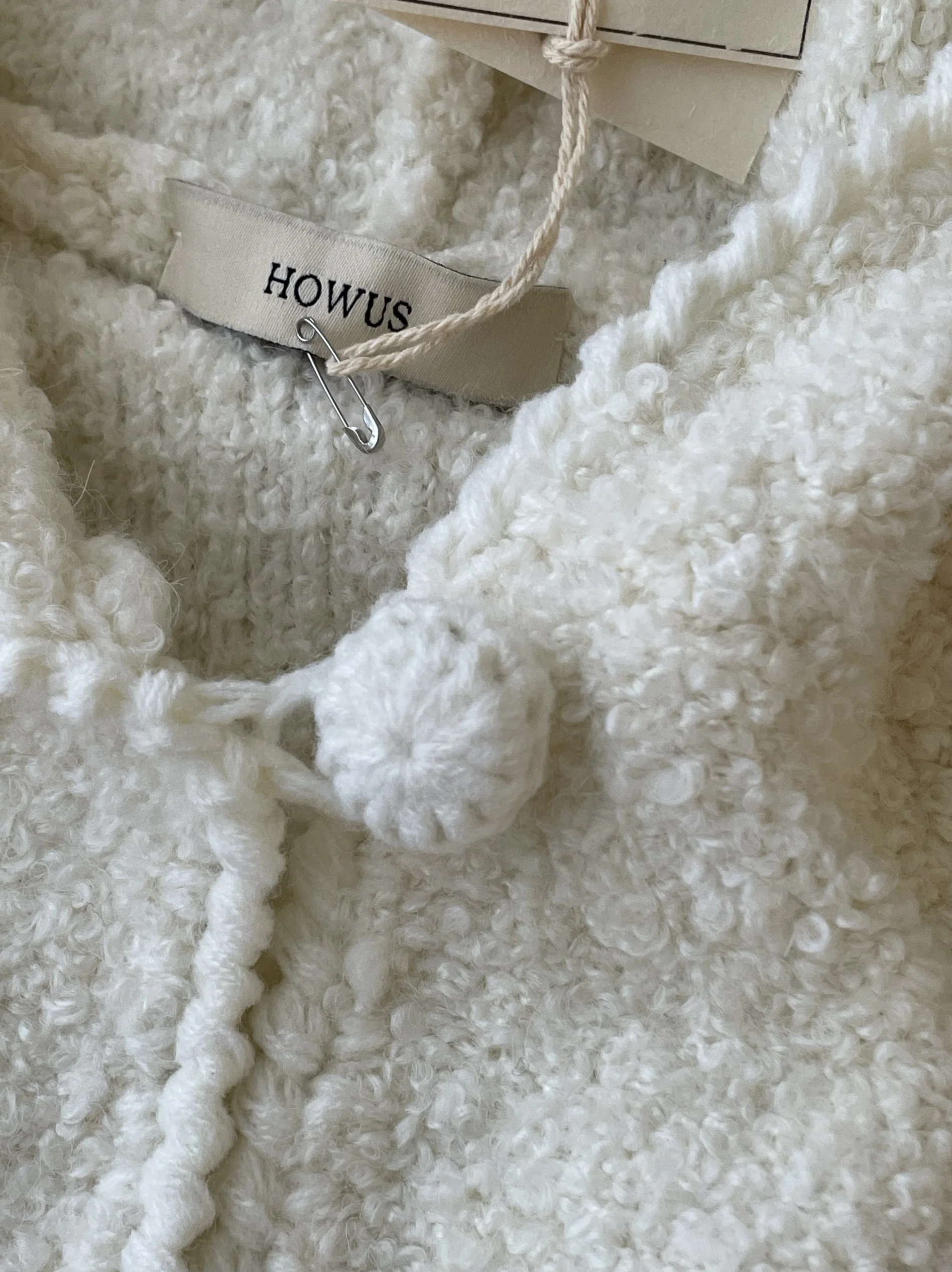 Cardigan aperto con cappuccio in lana morbida e accogliente fatto a mano, colore bianco latte, maglione autunno inverno, comodo cappotto lungo ampio