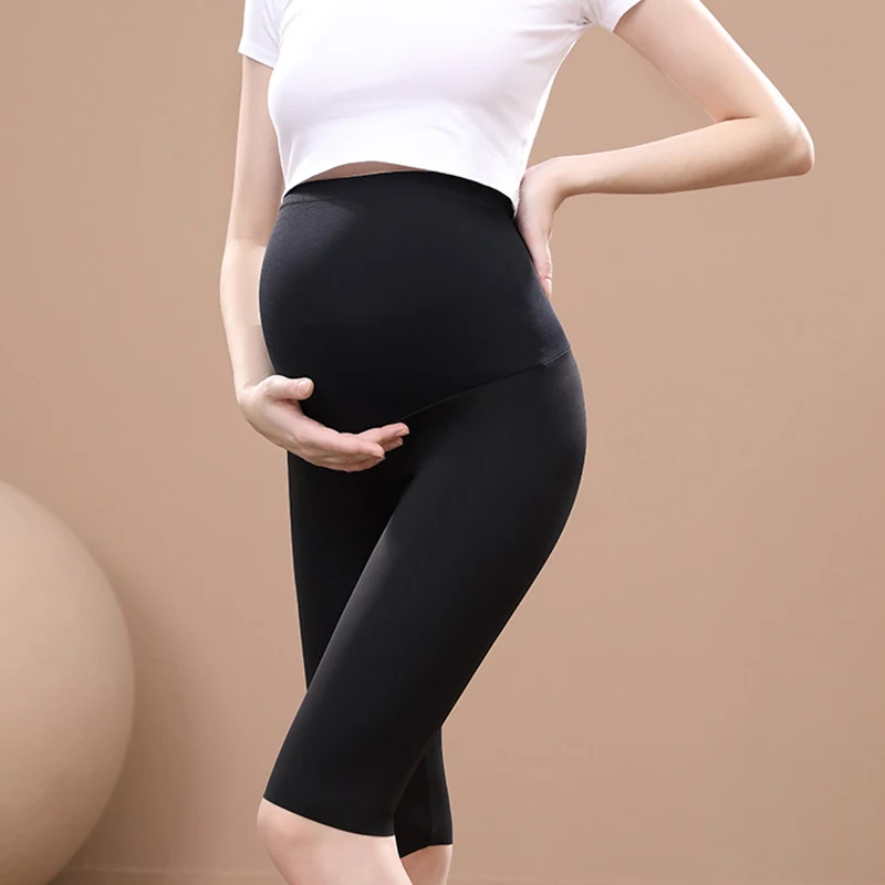 Pregnant Women's Pants Thin Bottom Capris Summer Clothes for Women Pregnancy and Maternity Accessories Slim Fit Style 임부복