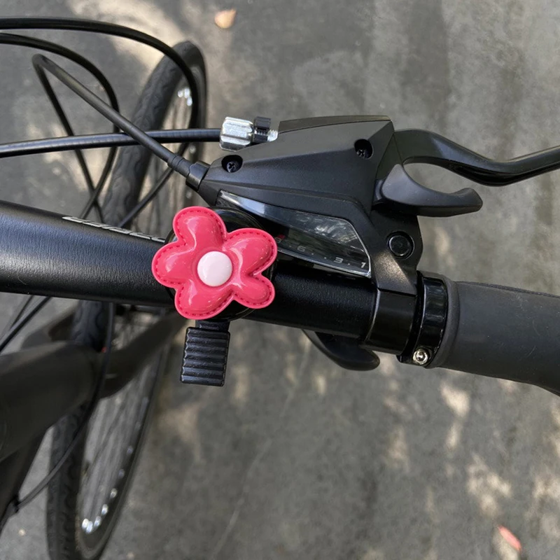 Cute Bicycle Bell Ring Mini Bike Horn Funny Kids Bicycle Ring Alarm On Flower Shape Bike Bell Cycling Accessories