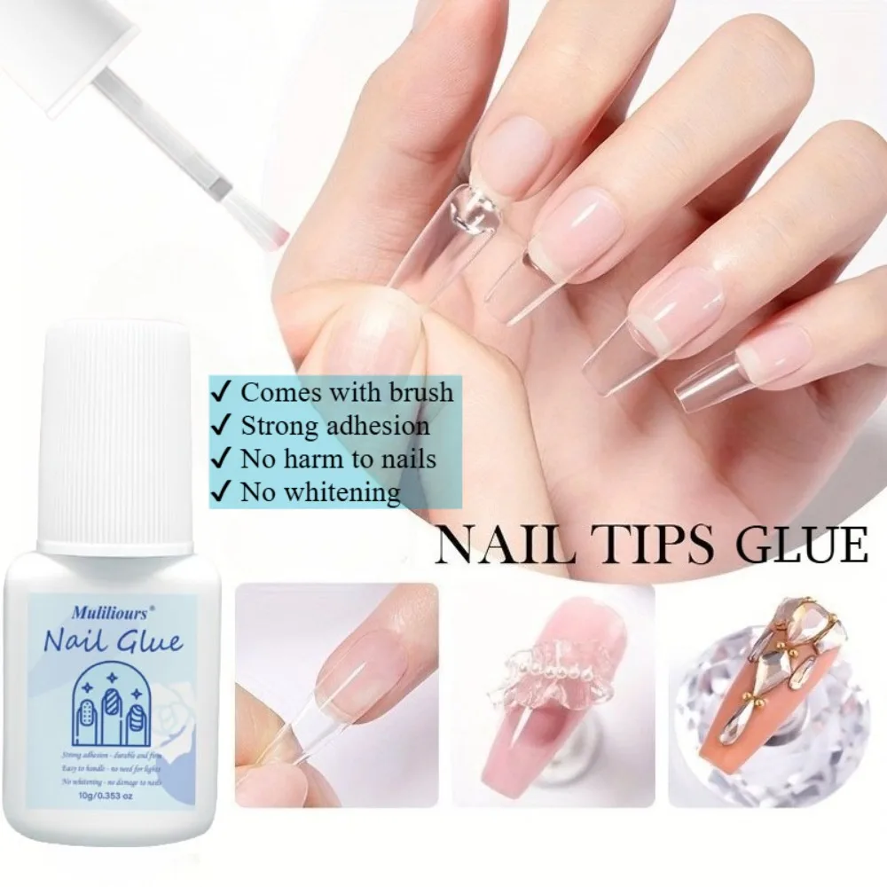 

1/3/5/10 Bottles Nail Glue Beauty Nail Tips Art Glue Strong Lasting Nail Glue for Fake Nails Manicure Extension