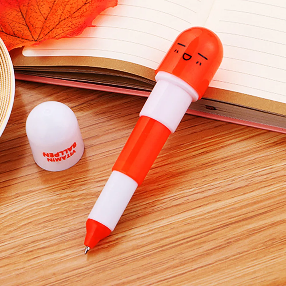 6 Pieces Of Creative Pill Pens, Student Stationery, Ballpoint Pens, Pill Capsules, Retractable Pens,Fun Prizes, Pitana Fillings