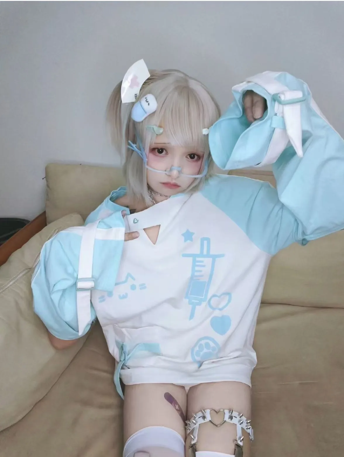 Y2K Kawaii Women's Cat Graphic Oversized T-Shirt Japanese Anime Subculture Lolita Style Loose Casual Top Sweet Cool Streetwear